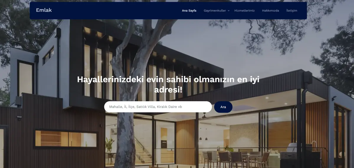 Emlak Danışmanı projesi ekran görüntüsü