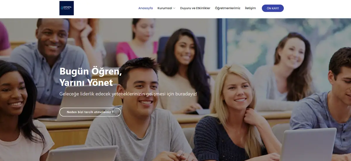 Kurs Merkezi projesi ekran görüntüsü