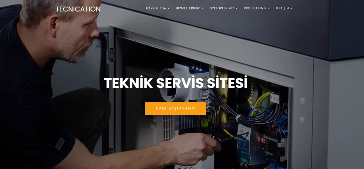Teknik Servis projesi ekran görüntüsü
