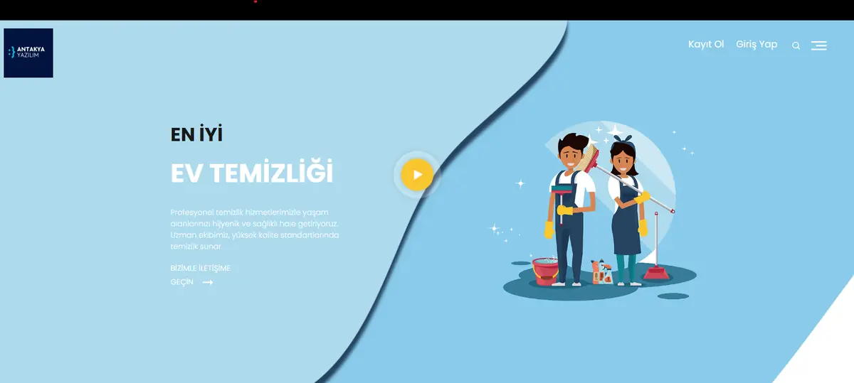 Temizlikçi projesi ekran görüntüsü